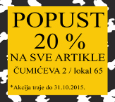 20% POPUSTA NA CEO ASORTIMAN