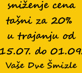 Sniženje tašni za 20%