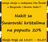 Akcija 20% popusta na nakit sa Swarovski kristalima!